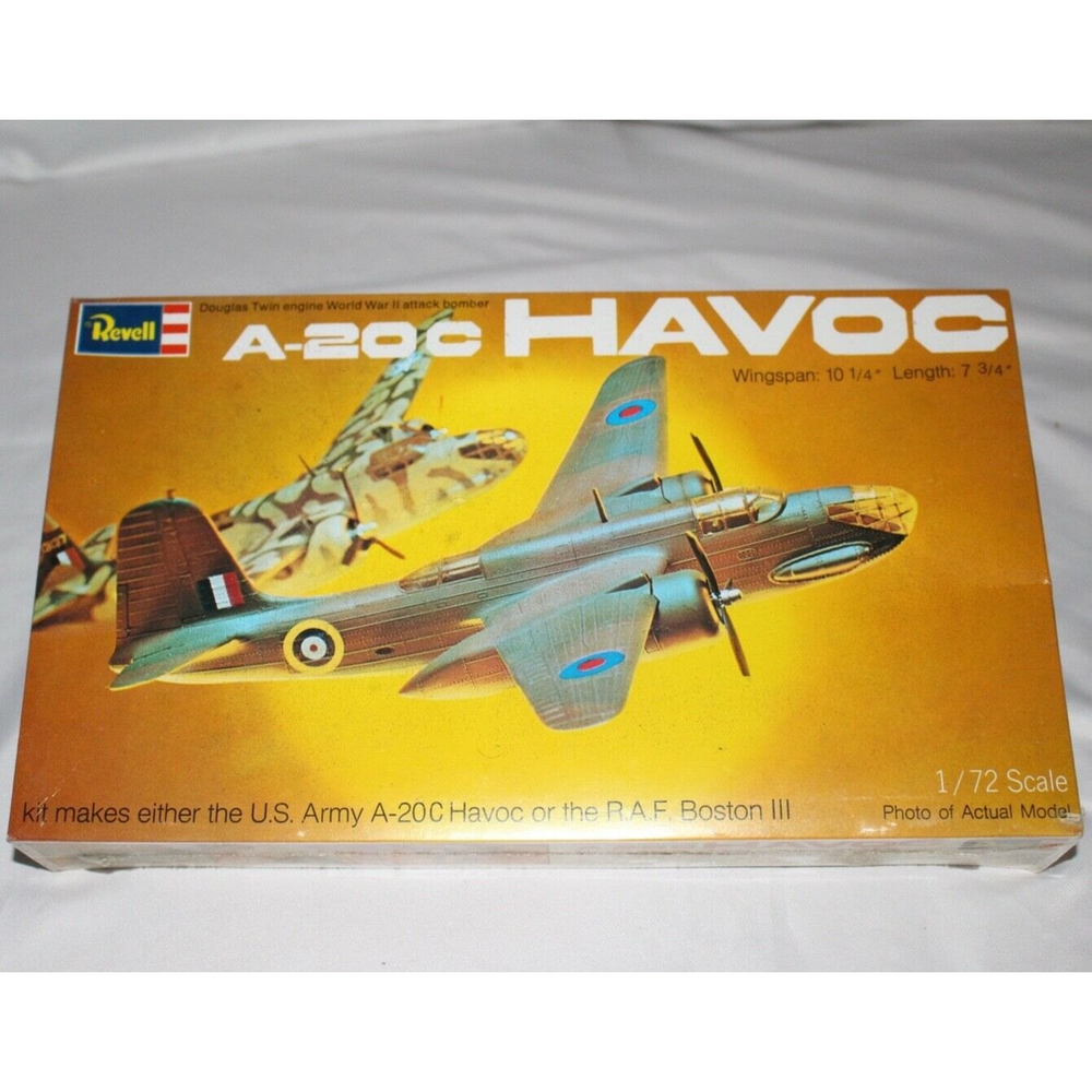1973 Revell Douglas A-20C HAVOC 1/72 Mdl Scale - Never opened. Still in Shrink